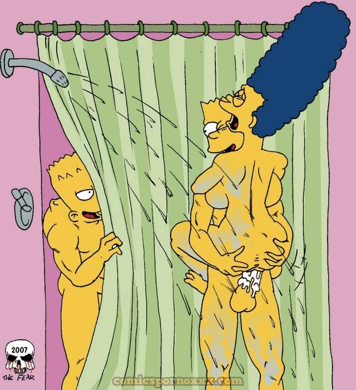 En la Playa con Marge (Milhouse Penetra a Marge Simpson) - 12 - Comics Porno - Hentai Manga - Cartoon XXX